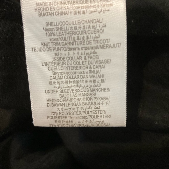 BCBG generation black real leather detailed jacket size S. - Picture 12 of 15